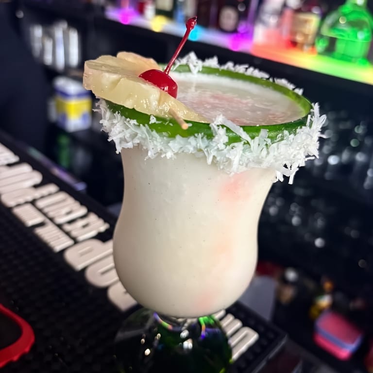 Happy hour drinks and bites